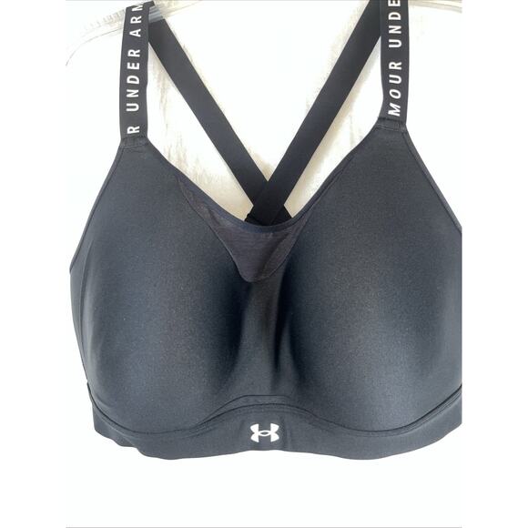 Under Armour Women's UA Infinity High Support Sports Bra XXL 2X 1353942 black - Picture 1 of 10